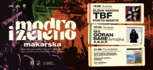 Festival Modro i Zeleno Makarska 2026: TBF, Goran Bare, ABOP, Porto Morto, Elena Vasova, Beg
